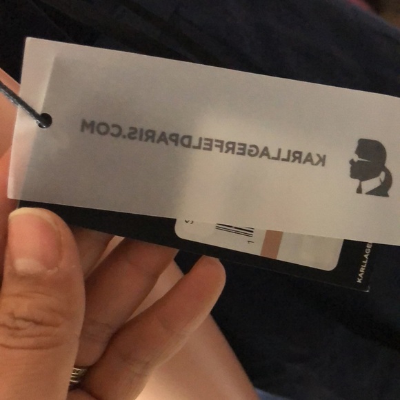 Karl Lagerfeld linen dress knee length size 12 - Picture 10 of 10